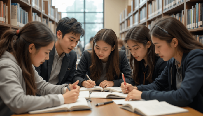 Student adjusting study schedule for efficiency.