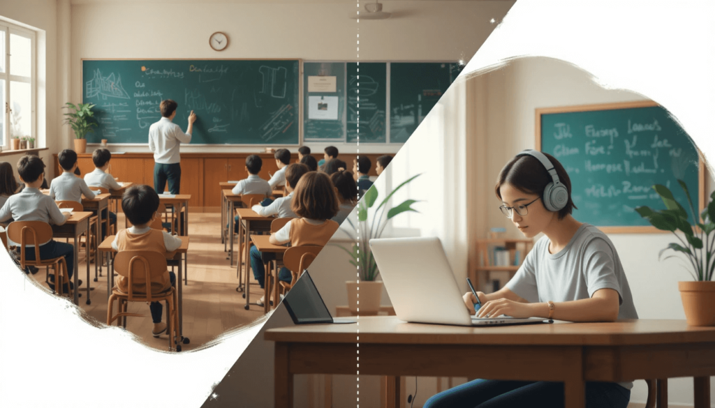Students Engaging in Blended Learning