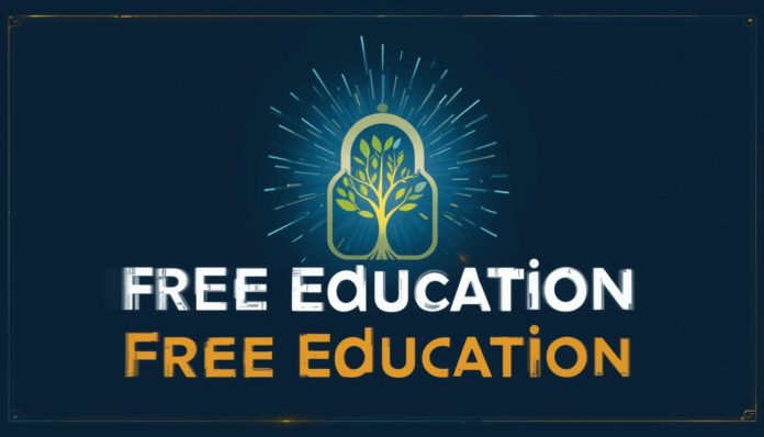 Collage of free educational resources