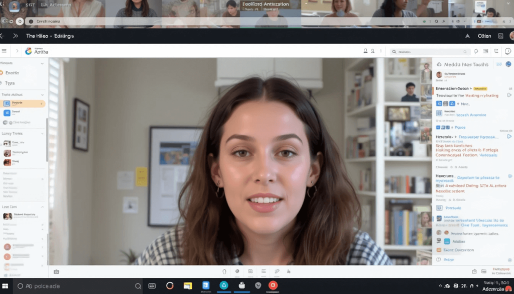 Diverse people learning online