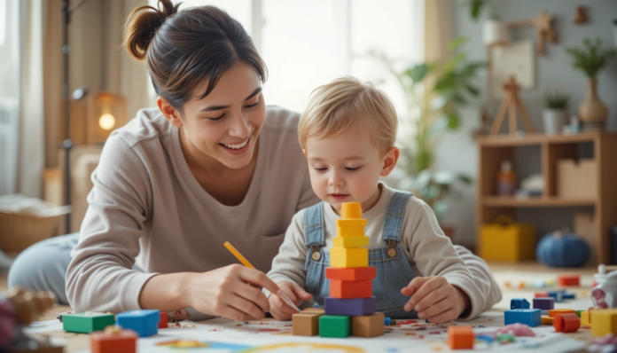 Parent and child learning through play