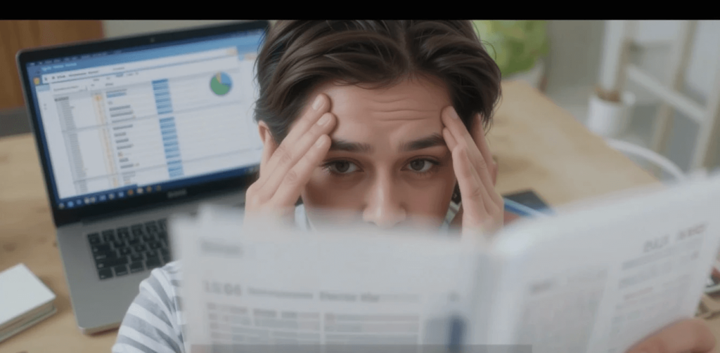 The financial stress of choosing a degree.